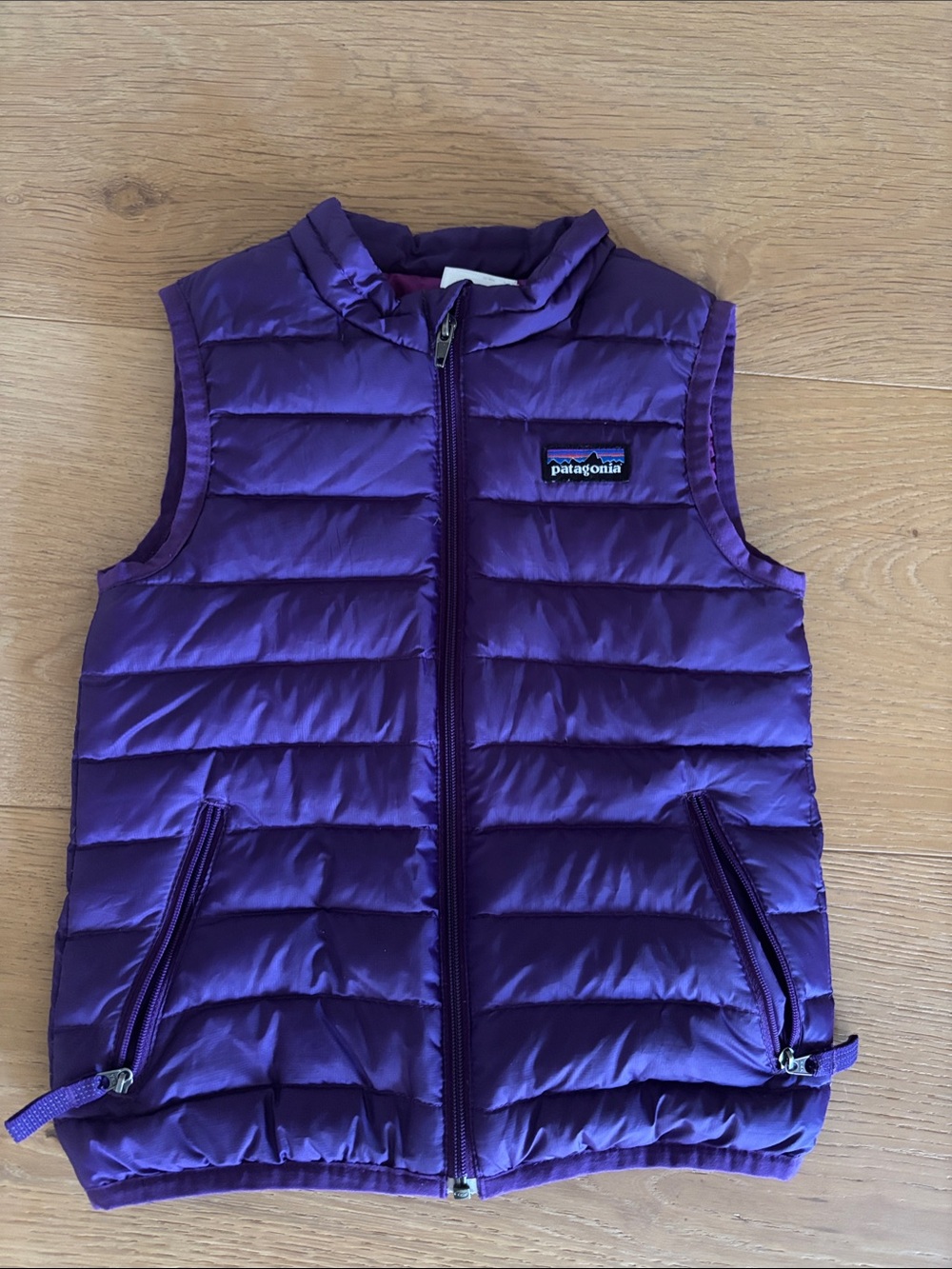 Patagonia Purple Quilted Puffer Vest - Kids